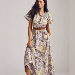 Anthropologie Somerset Maxi Floral Dress